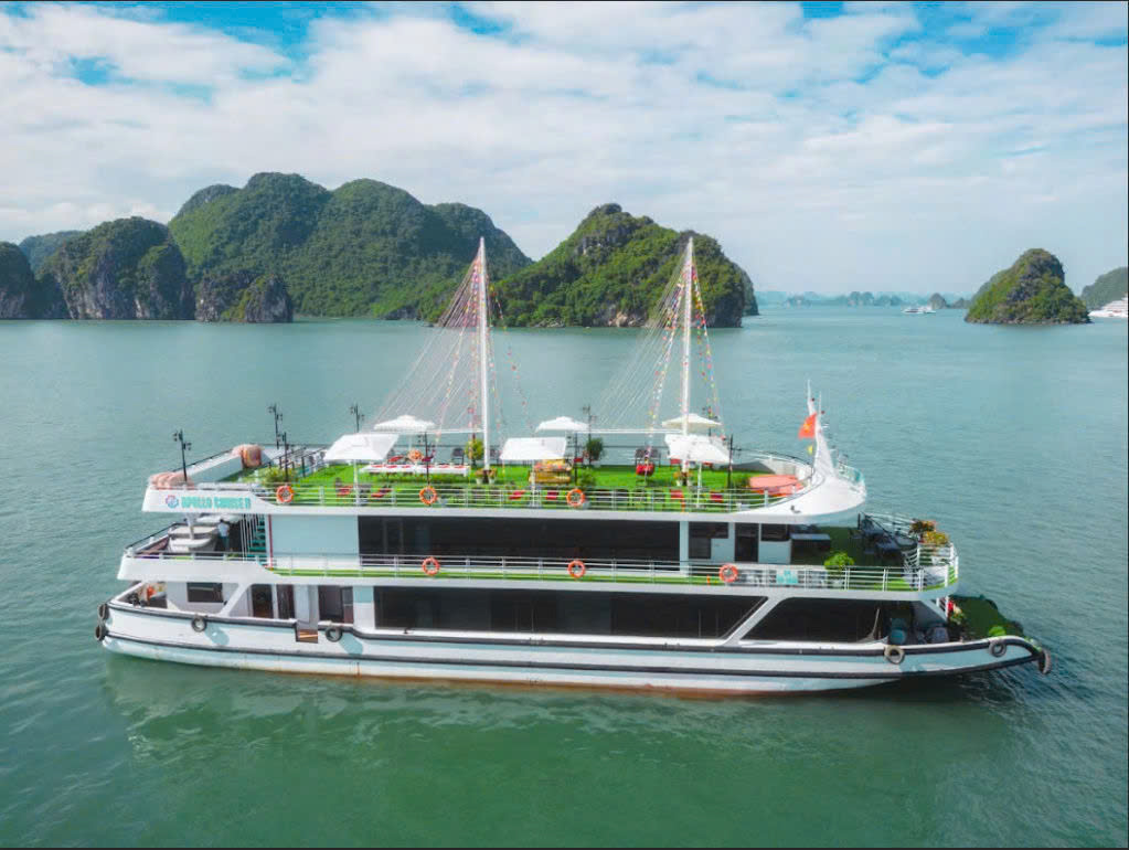 VỊNH HẠ LONG 1 NGÀY - DU THUYỀN APOLO CRUISE - 5 SAO.